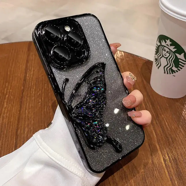 ButterflyX Glitter Phone Case for 11, 12, 13, 14, 15 models